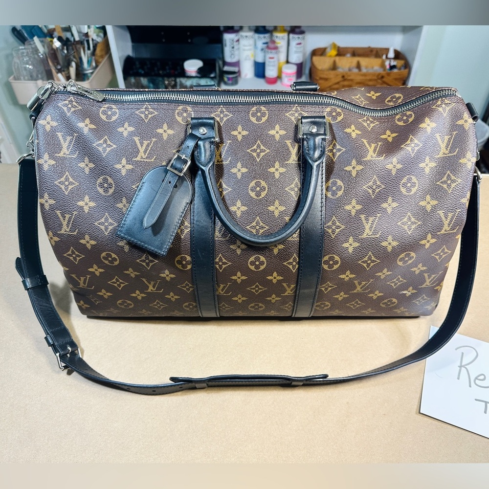 SOLD - Keepall 45 17.7 x 10.6 x 7.9 inches AND dust bag. Have the LV receipt